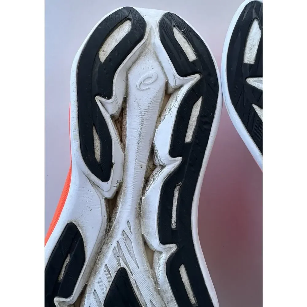 Asics Superblast Sunrise Red Black Marathon Sneakers Men’s Size 8.5 (1013A127)